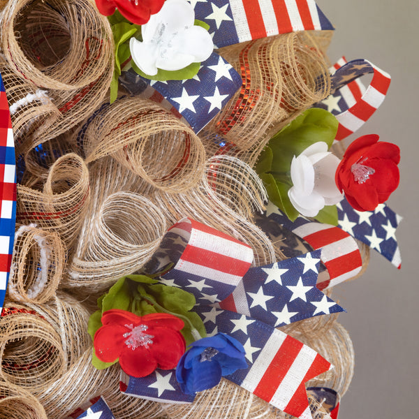Farmhouse wreath, patriotic wreath, everyday wreath, cow, floral wreath, front door wreath, door hanger 26"   W30510A