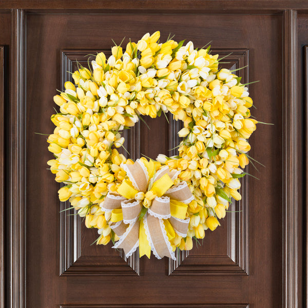 Everyday wreath, tulip wreath, Spring wreath, Summer wreath, floral, front door wreath, spring-summer, 26" W40303A