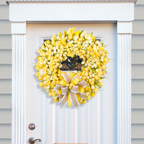 Everyday wreath, tulip wreath, Spring wreath, Summer wreath, floral, front door wreath, spring-summer, 26" W40303A