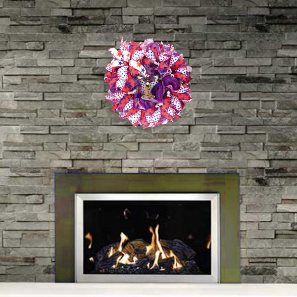 4th of July wreath, patriotic, USA, 3D eagle, USA, merrymindstudio W05071A
