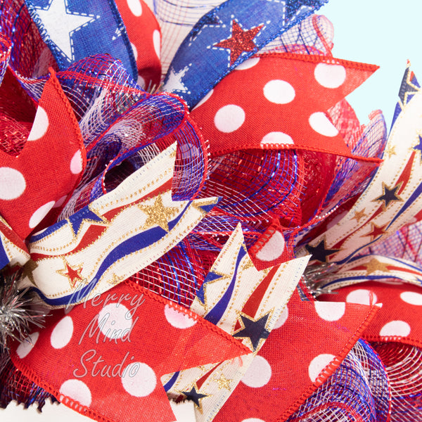 Patriotic wreath, Texas, state, God bless, everyday, merrymindstudio W04231C