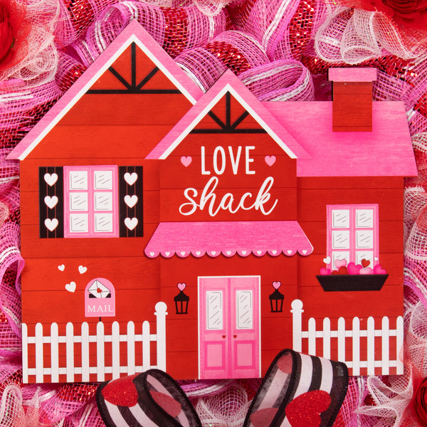 Valentine's day wreath, love wreath, front door wreath, door hanger, pink, red, 26". W20108B