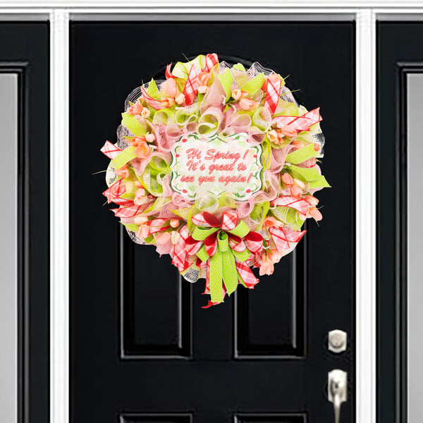 Everyday wreath, Spring wreath, tulip wreath, floral, front door wreath, spring-summer, 26" W20123B