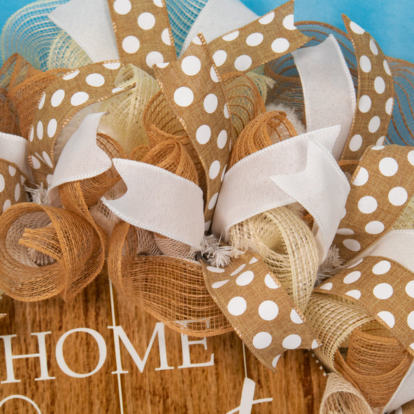 Farmhouse wreath, everyday wreath, Home Sweet Home, front door wreath, door hanger, welcome 26"  W20401A