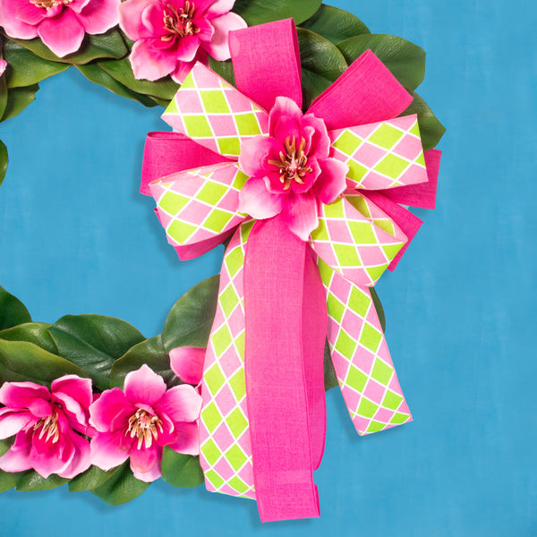 Magnolia wreath, grapevine wreath, farmhouse wreath, floral wreath,  front door wreath, everyday, door hanger 27". W20515A