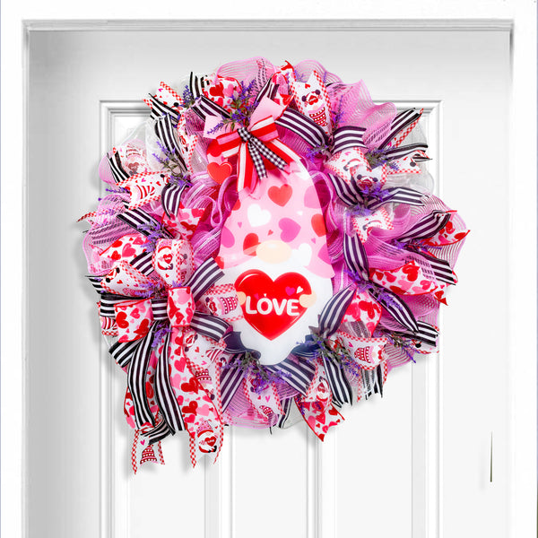Love wreath door hanger for Valentines day, Mother's day, Birthdays, Anniversaries, 27" W30113A