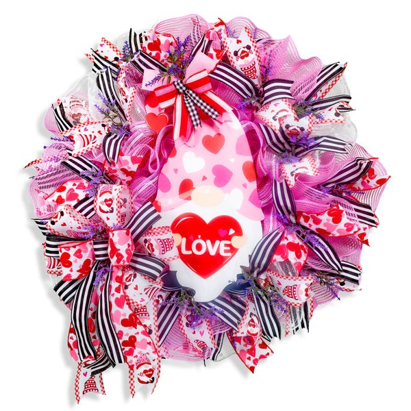 Love wreath door hanger for Valentines day, Mother's day, Birthdays, Anniversaries, 27" W30113A