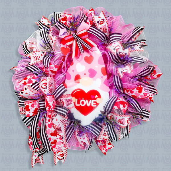 Love wreath door hanger for Valentines day, Mother's day, Birthdays, Anniversaries, 27" W30113A