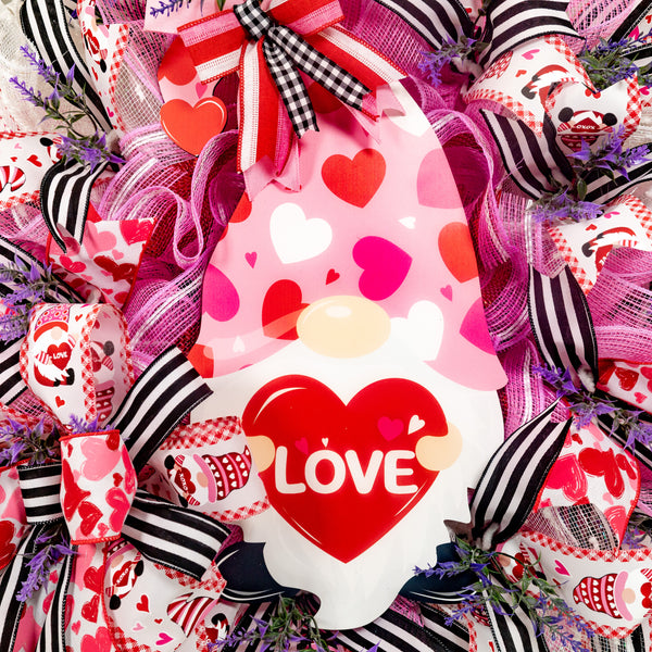 Love wreath door hanger for Valentines day, Mother's day, Birthdays, Anniversaries, 27" W30113A
