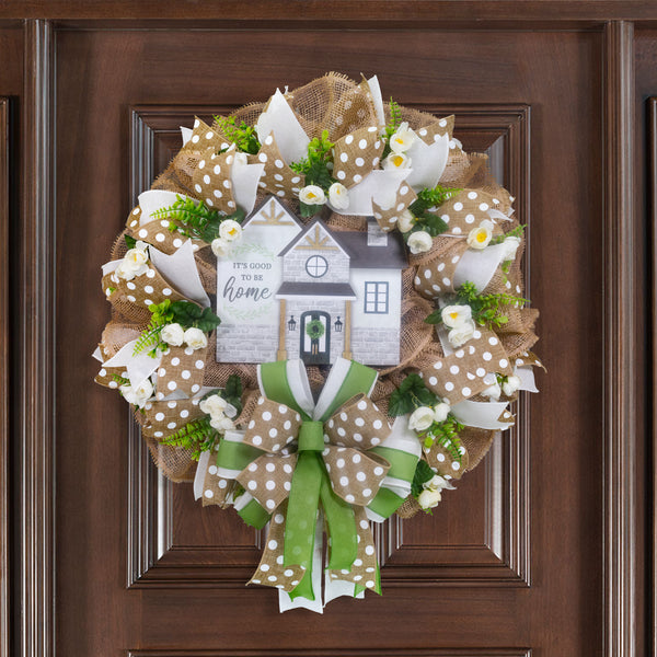 Farmhouse wreath, everyday wreath, Home wreath, front door wreath, floral, door hanger, gift, large 26"  W30212A