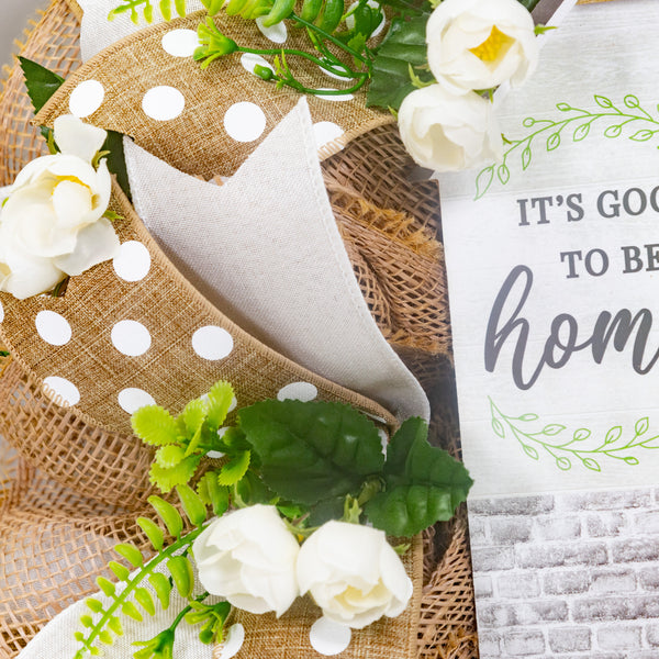Farmhouse wreath, everyday wreath, Home wreath, front door wreath, floral, door hanger, gift, large 26"  W30212A