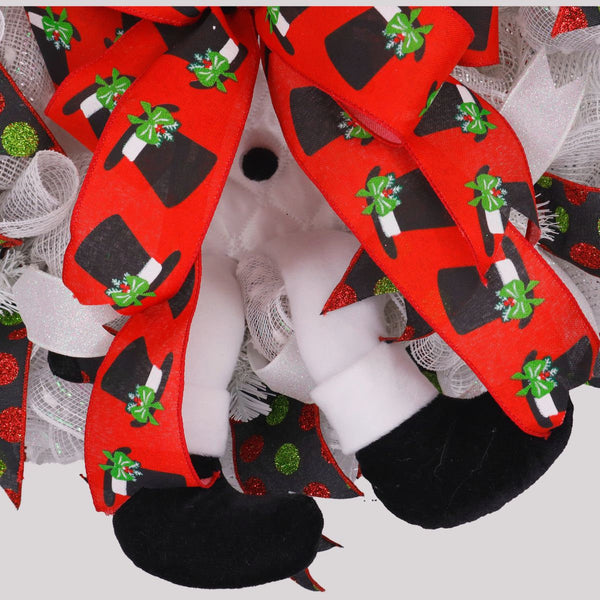 Fluffy, Happy Snowman door wreath, merrymindstudio W01011A