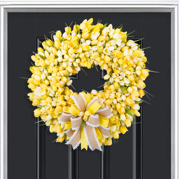 Everyday wreath, tulip wreath, Spring wreath, Summer wreath, floral, front door wreath, spring-summer, 26" W40303A