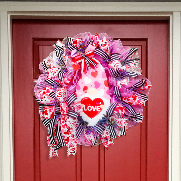 Love wreath door hanger for Valentines day, Mother's day, Birthdays, Anniversaries, 27" W30113A