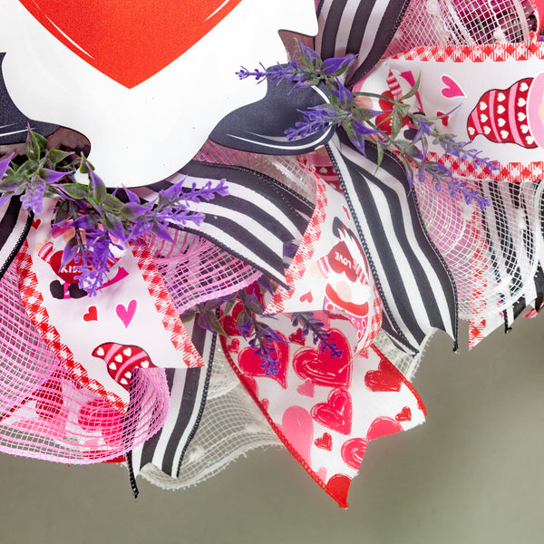 Love wreath door hanger for Valentines day, Mother's day, Birthdays, Anniversaries, 27" W30113A