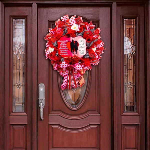 Wreath, door hanging, Love Imagined, Valentine's Day, Mother's Day, Anniversary, Any Love Celebration 01211